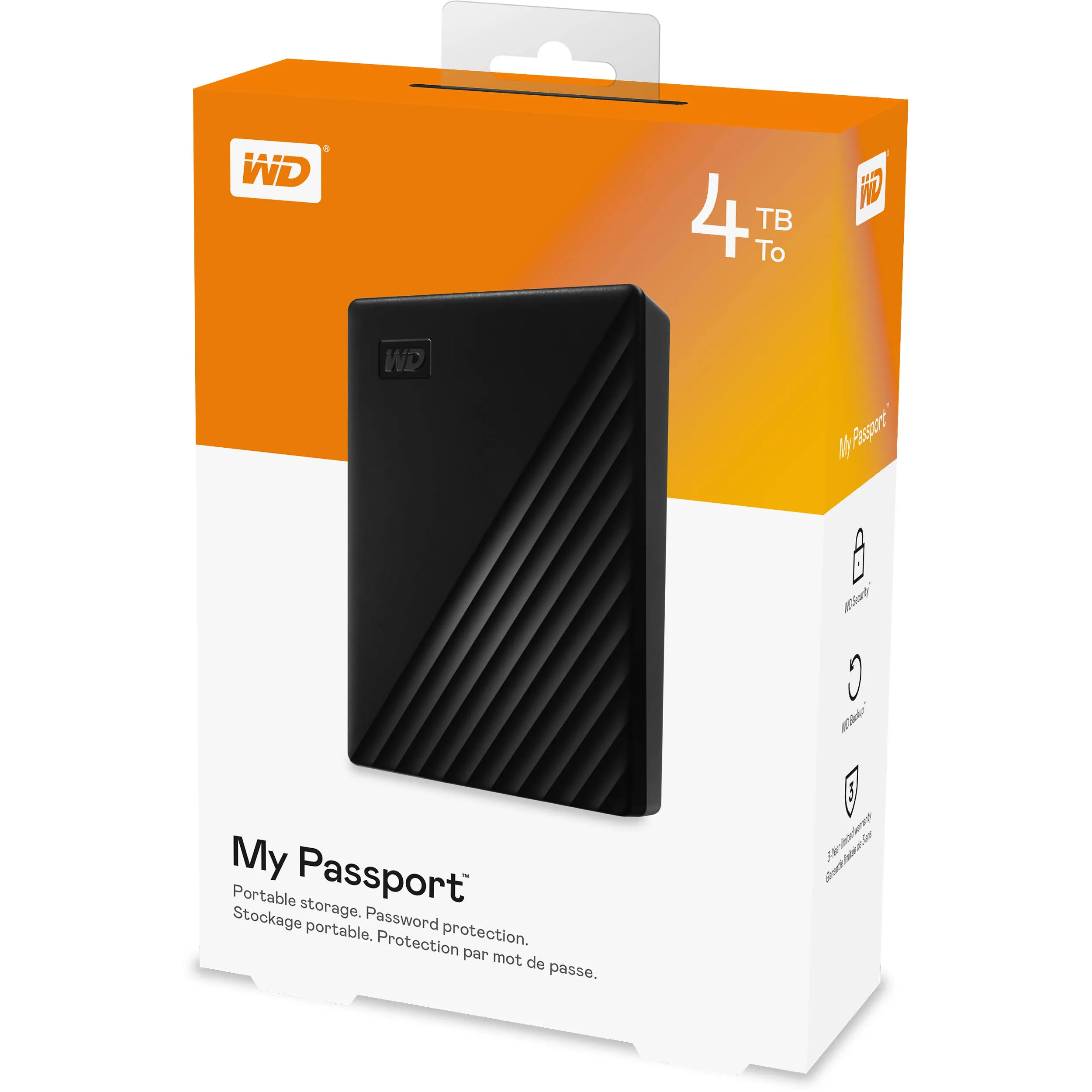 هارد خارجي WD My Passport Portable Hard Drive 4TB