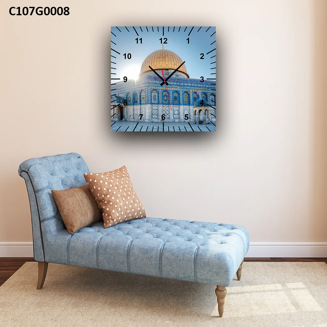 ساعة قبة الصخرة إشراقة الشمس