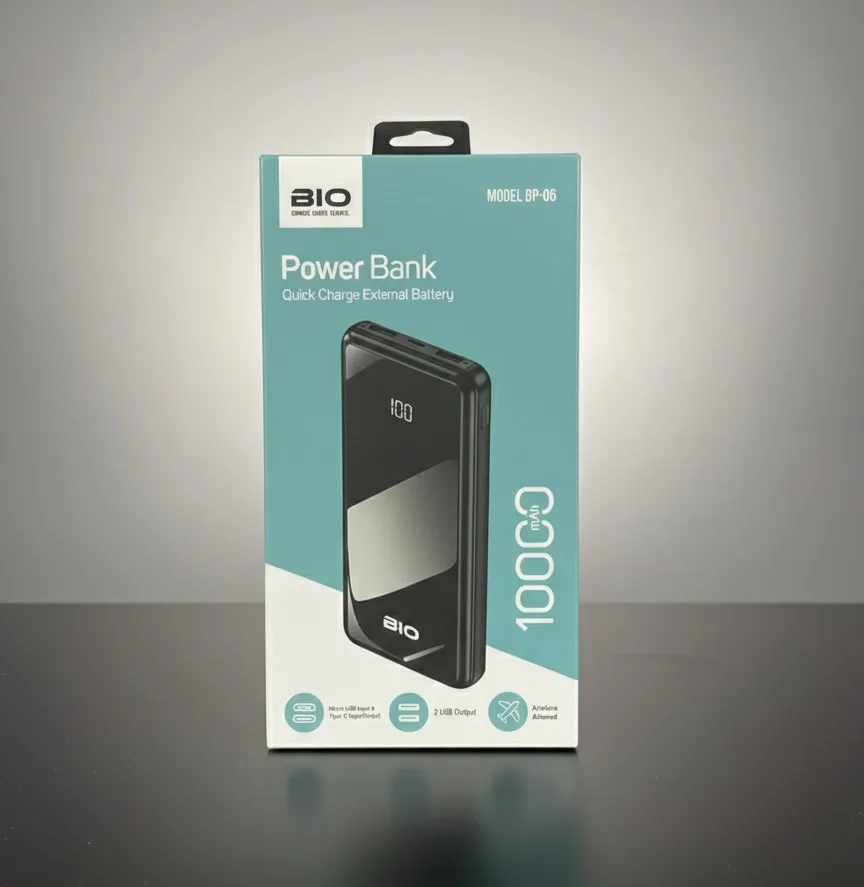 بوربنك موبايل BIO BP-06 10000MA Power Bank