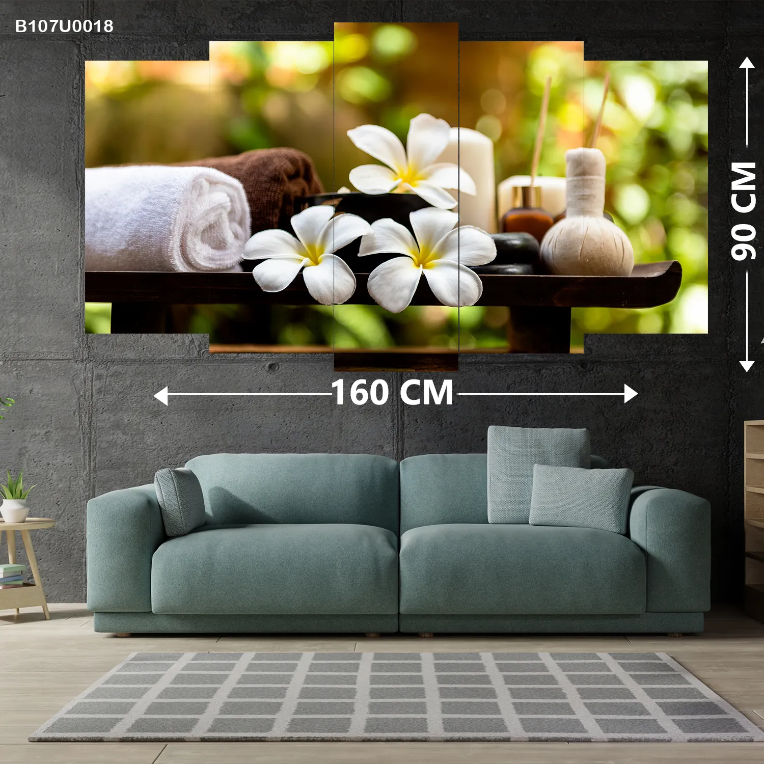 لوحة جدارية أجواء سبا واسترخاء